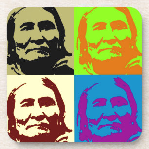 Pop Art Freedom Fighter Geronimo Getränkeuntersetzer