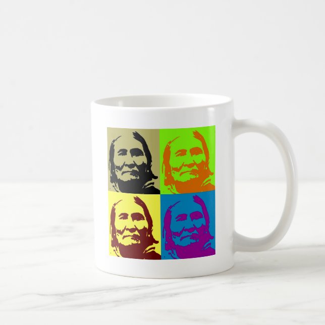 Pop Art Freedom Fighter Geronimo Kaffeetasse (Rechts)