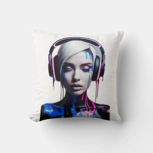 Pop Art Freunde: Musik und Lachen Tee Kissen