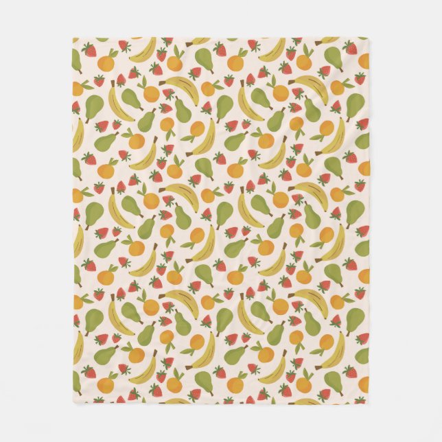 Pop Art Frucht Party Blanket Fleecedecke (Vorderseite)