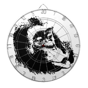 Pop Art Funny Chimpanzee Dartscheibe