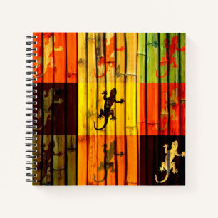 Pop Art Geckos Notizbuch