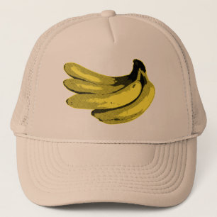 Pop-Art Gelbe Banane Grafik Truckerkappe