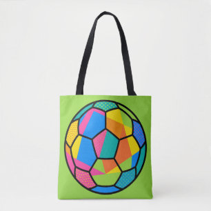 Pop-Art Geometrische Fußballball-Kunst Tasche