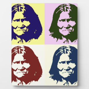 Pop Art Geronimo Fotoplatte