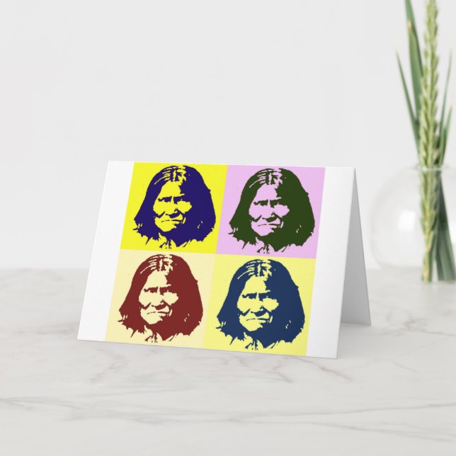 Pop Art Geronimo Karte (Vorderseite)