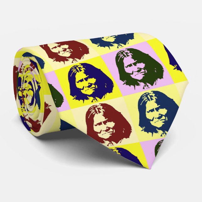 Pop Art Geronimo Krawatte (Gerollt)