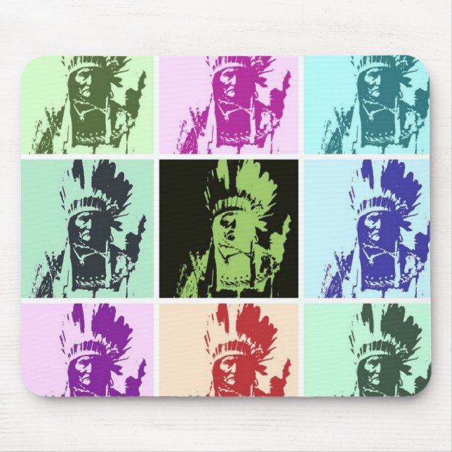 Pop Art Geronimo Mousepad (Vorne)