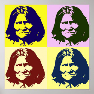 Pop Art Geronimo Poster - Freiheit kämpfen
