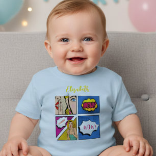 Pop Art Girl Comic Baby T-shirt