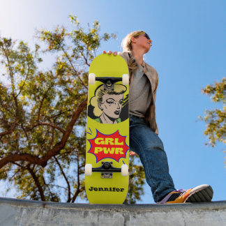 Pop Art GIRL POWER - Custom Skateboard