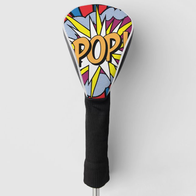 Pop Art Golf Head Cover Headcover (Vorderseite)