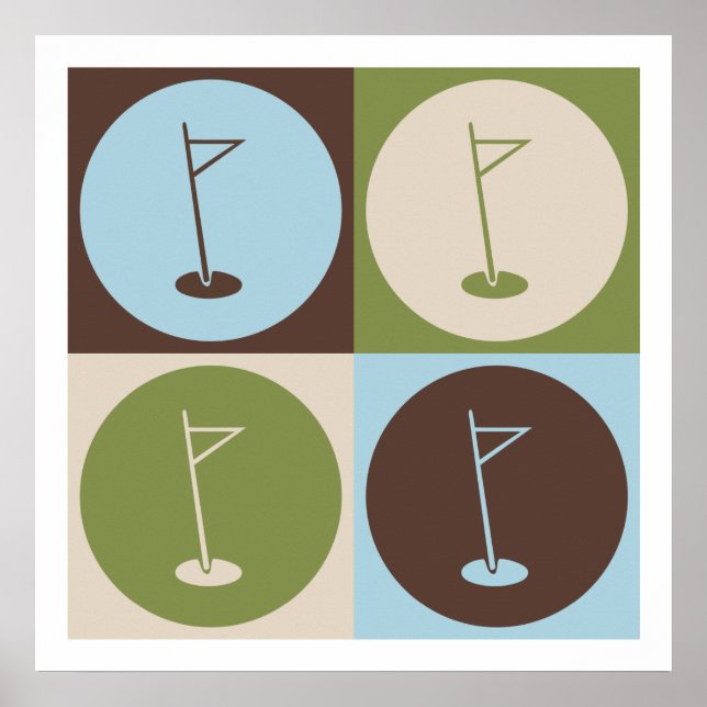 Pop Art Golf Poster (Vorne)