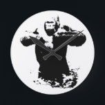 Pop Art Gorilla Beatmung Brust Akrylic Wand-Uhr Runde Wanduhr<br><div class="desc">Pop Art Style Modern Animal Computer Images - Stilvolle Software Art</div>