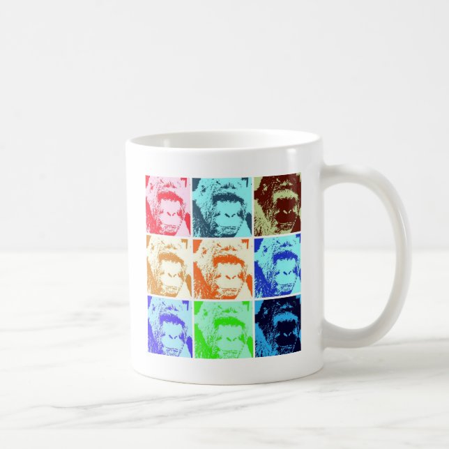 Pop Art Gorilla Kaffeetasse (Rechts)