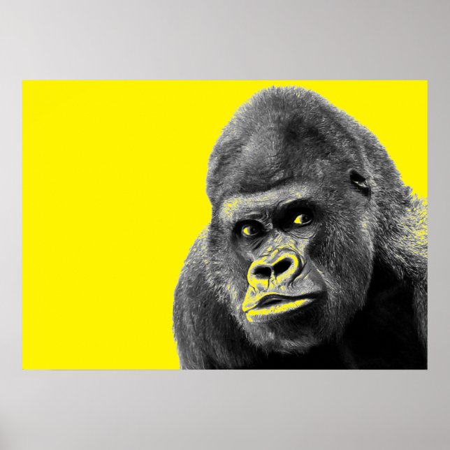 Pop Art Gorilla Poster (Vorne)