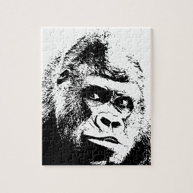 Pop Art Gorilla Wilde Tiere (Vertikal)