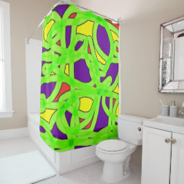 Pop Art Graffiti Duschvorhang