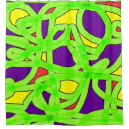 Pop Art Graffiti Duschvorhang