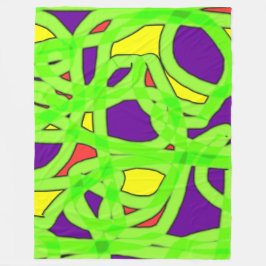 Pop Art Graffiti Fleecedecke