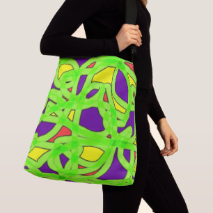 Pop Art Graffiti Tragetaschen Mit Langen Trägern