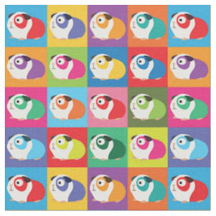 Pop Art Guinea Schweine Stoff