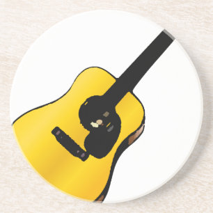 Pop Art Guitar Getränkeuntersetzer