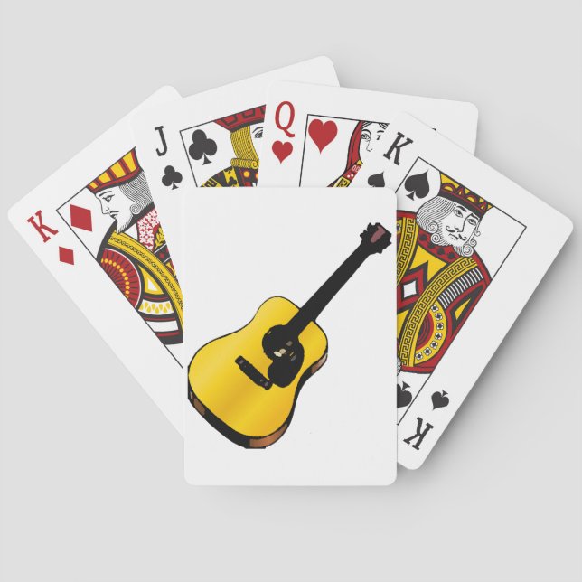 Pop Art Guitar Spielkarten (Rückseite)