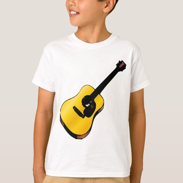 Pop Art Guitar T-Shirt (Vorderseite)