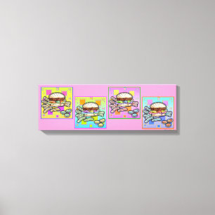 Pop Art HAMBURGER Galerie Toile Enveloppée