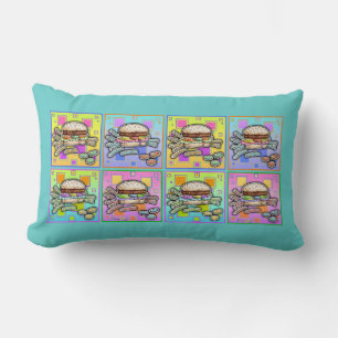 Pop Art HAMBURGER LUMBAR PILLOW Lendenkissen