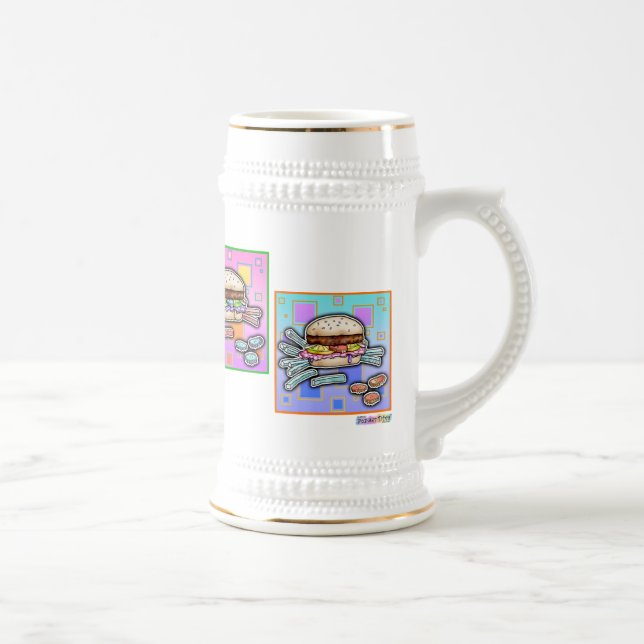 Pop Art HAMBURGER MUG - Beer Stein (Droite)
