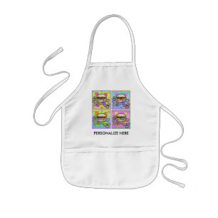 Pop Art HAMBURGER SCHÜRZE - BABY BIB