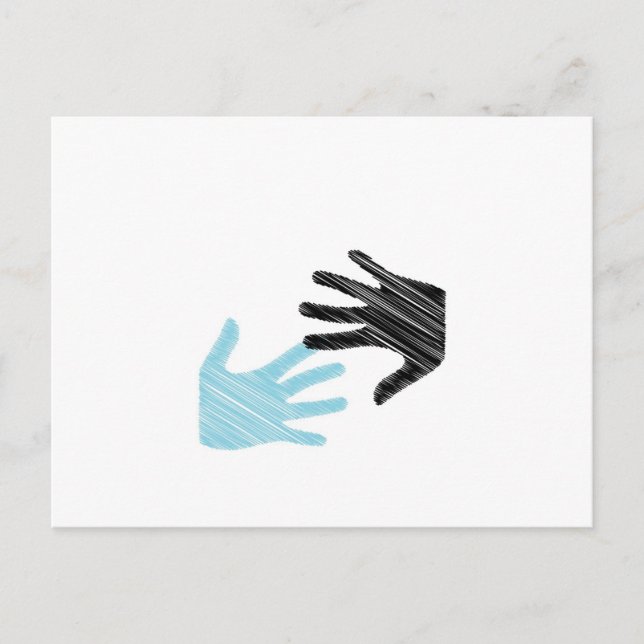 Pop Art Hands Postkarte (Vorderseite)