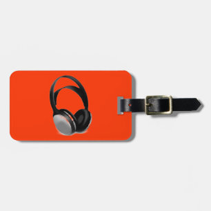 Pop Art Headphone Gepäckanhänger