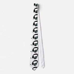 Pop Art Headphone Neck Wear Krawatte