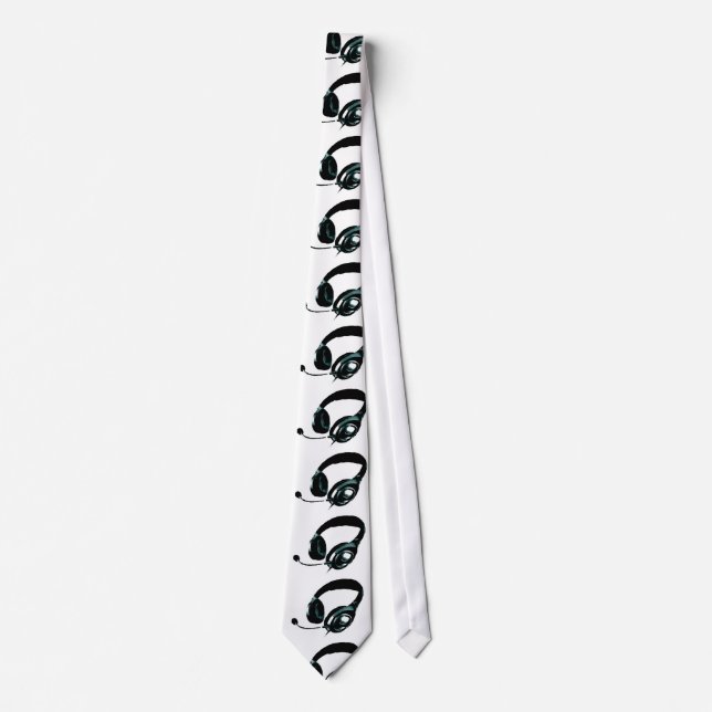 Pop Art Headphone Neck Wear Krawatte (Vorderseite)