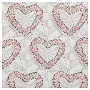 Pop Art Heart Wreath Stoff