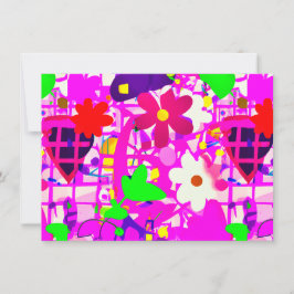 Pop Art helle Blume Dankeskarte