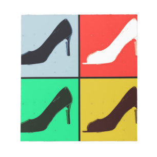 Pop Art High Heels Pumps Notizblock