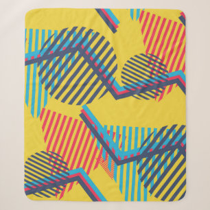 Pop-Art-Hintergrund, abstrakte geometrische Textur Sherpadecke