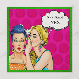 Pop Art Hochzeitsdusche / Geburtstagseinladung Einladung