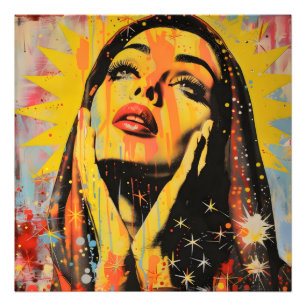 Pop Art Holy Mary Fotodruck