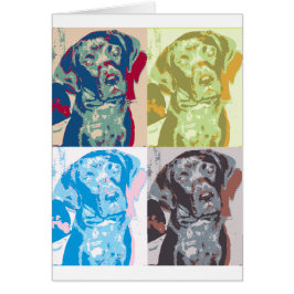 Pop Art Hund Karte
