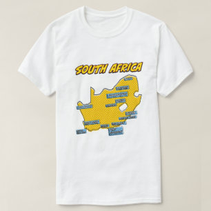 Pop Art Illustrierte Südafrika  T-Shirt