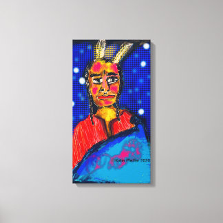 Pop Art Indianer #1 Leinwanddruck