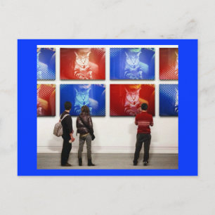 Pop Art Indigo Postkarte