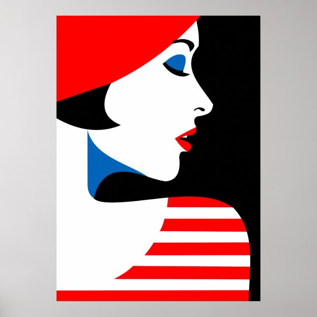 Pop Art Inspiriert Mode Frau 11 Poster (Vorne)