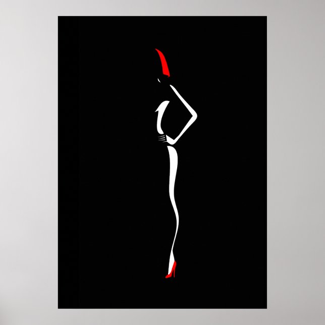 Pop Art Inspiriert Mode Frau 4 Poster (Vorne)