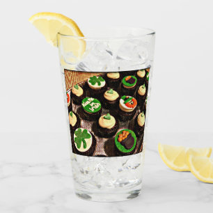 Pop Art Irish Cupcakes Glas